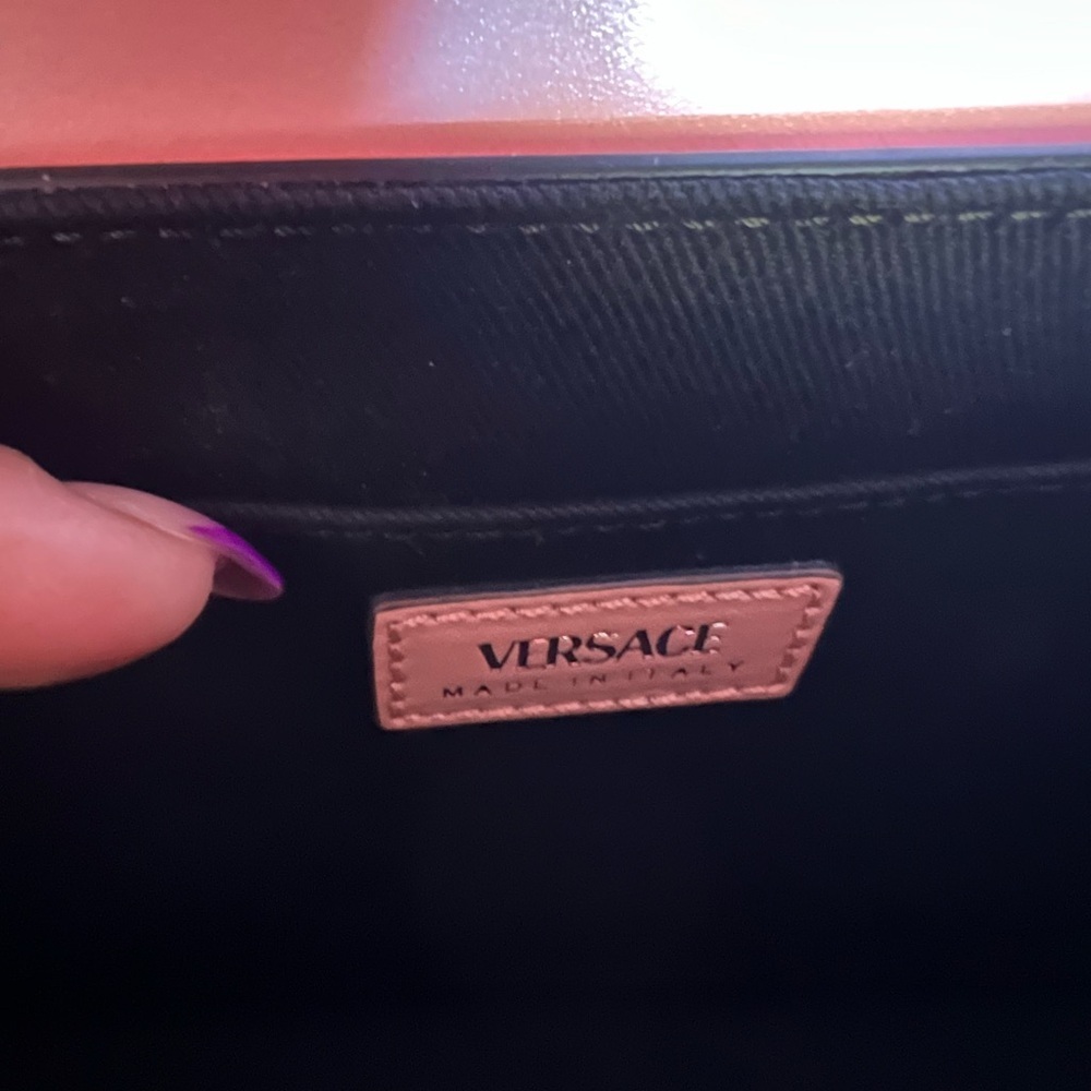VERSACE La Medusa Pink Top Handle Shoulder Calfskin Leather Handbag Box Dust bag - Picture 12 of 15